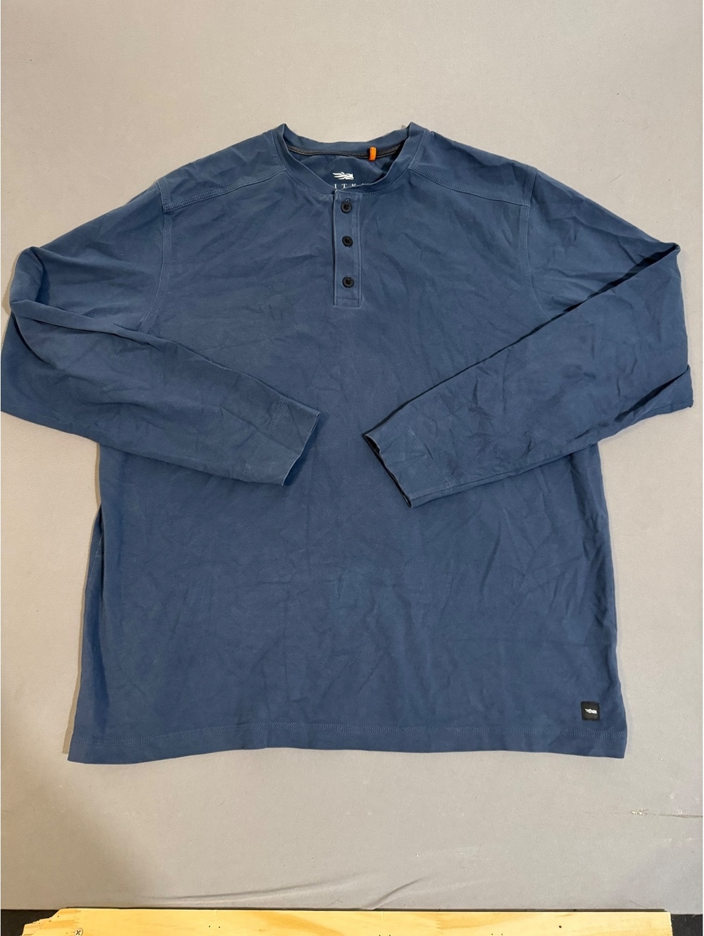 Sitka Gear Mens Long Sleeve Henley Shirt Blue Size Extra Large Hunting Outdoor